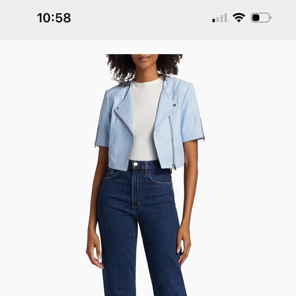 Lamarque Kirsi Cropped Leather Jacket - Picture 2 of 5